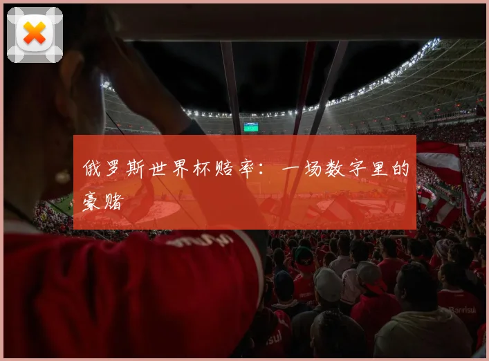 俄罗斯世界杯赔率：一场数字里的豪赌